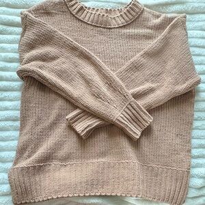 aerie Soft Blush Knit Crewneck Sweater